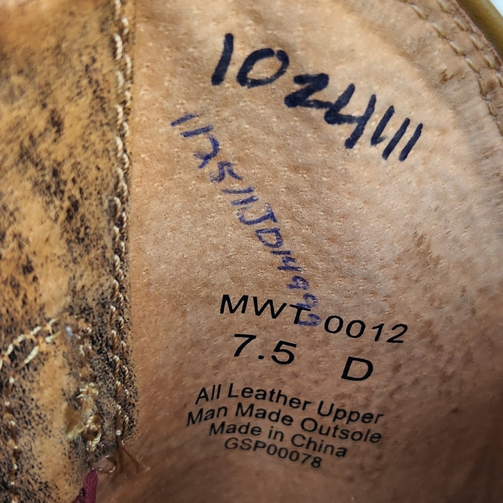 Twisted X "Bomber" Western Cowboy Boot Brown Leather Cross | Men's Size 7.5D - Picture 11 of 13